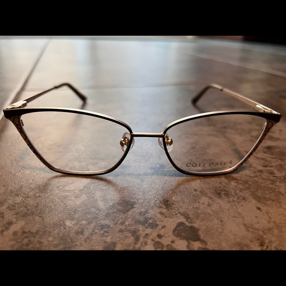 Côte D'Azur Eyeglasses CDA-268 Gold 53 MM female Metal - Picture 4 of 4